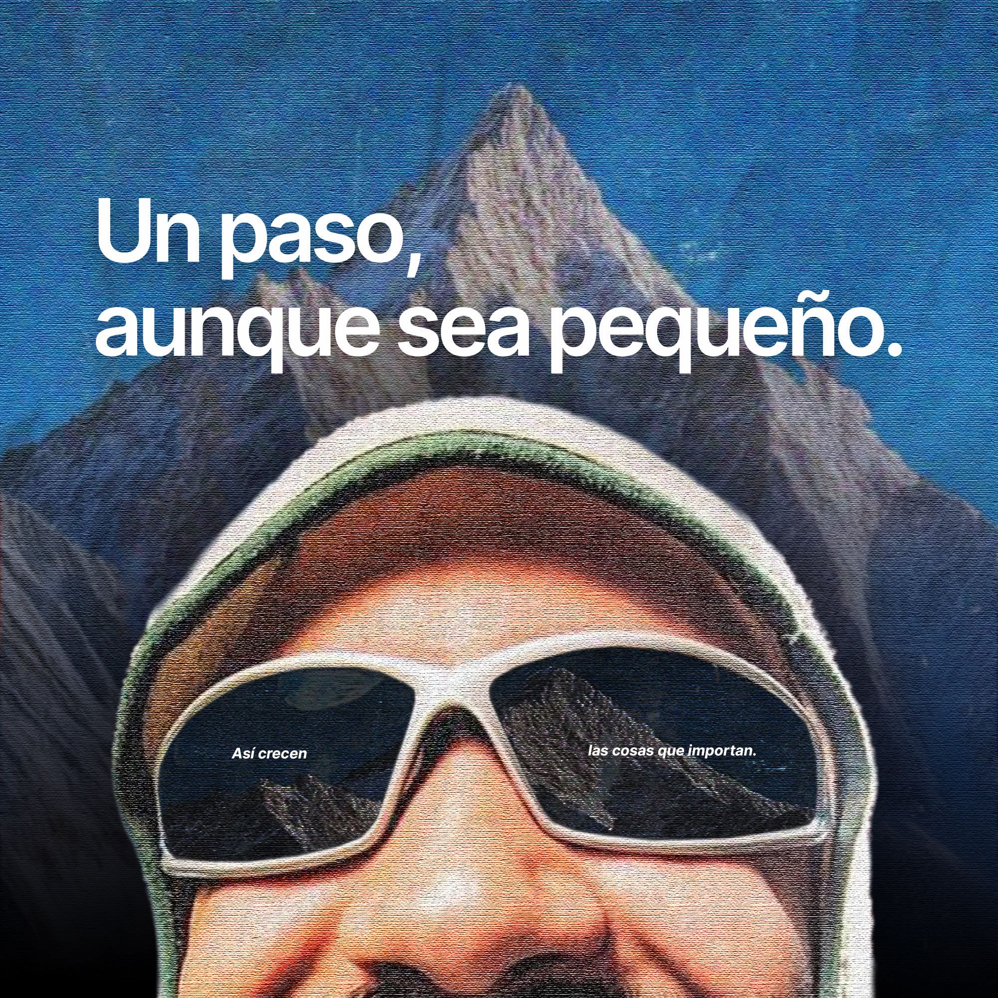 Ilustración de una montaña y una colina